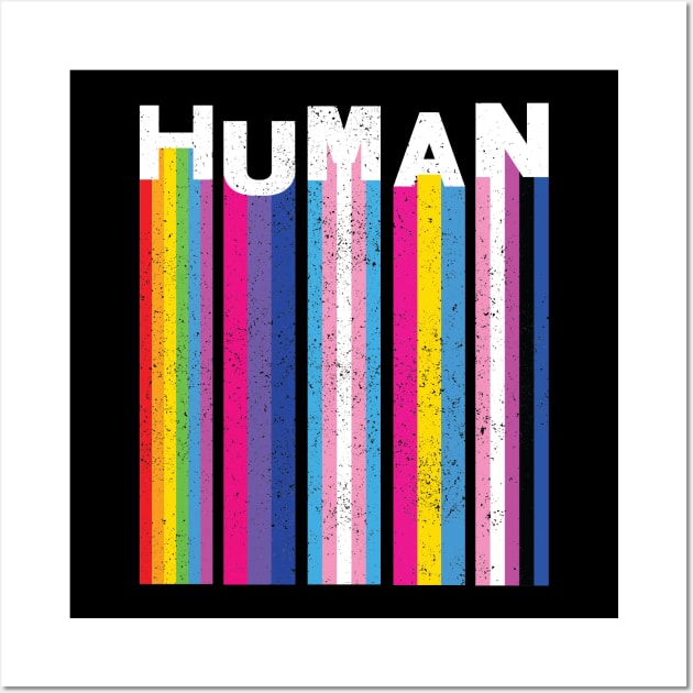 LGBT Pride Flags Human Wall Art by Geektopia